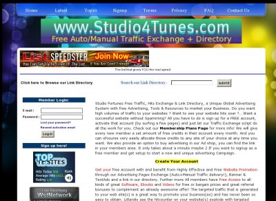 StudioFortunes Pro Traffic Exchange  Directory
